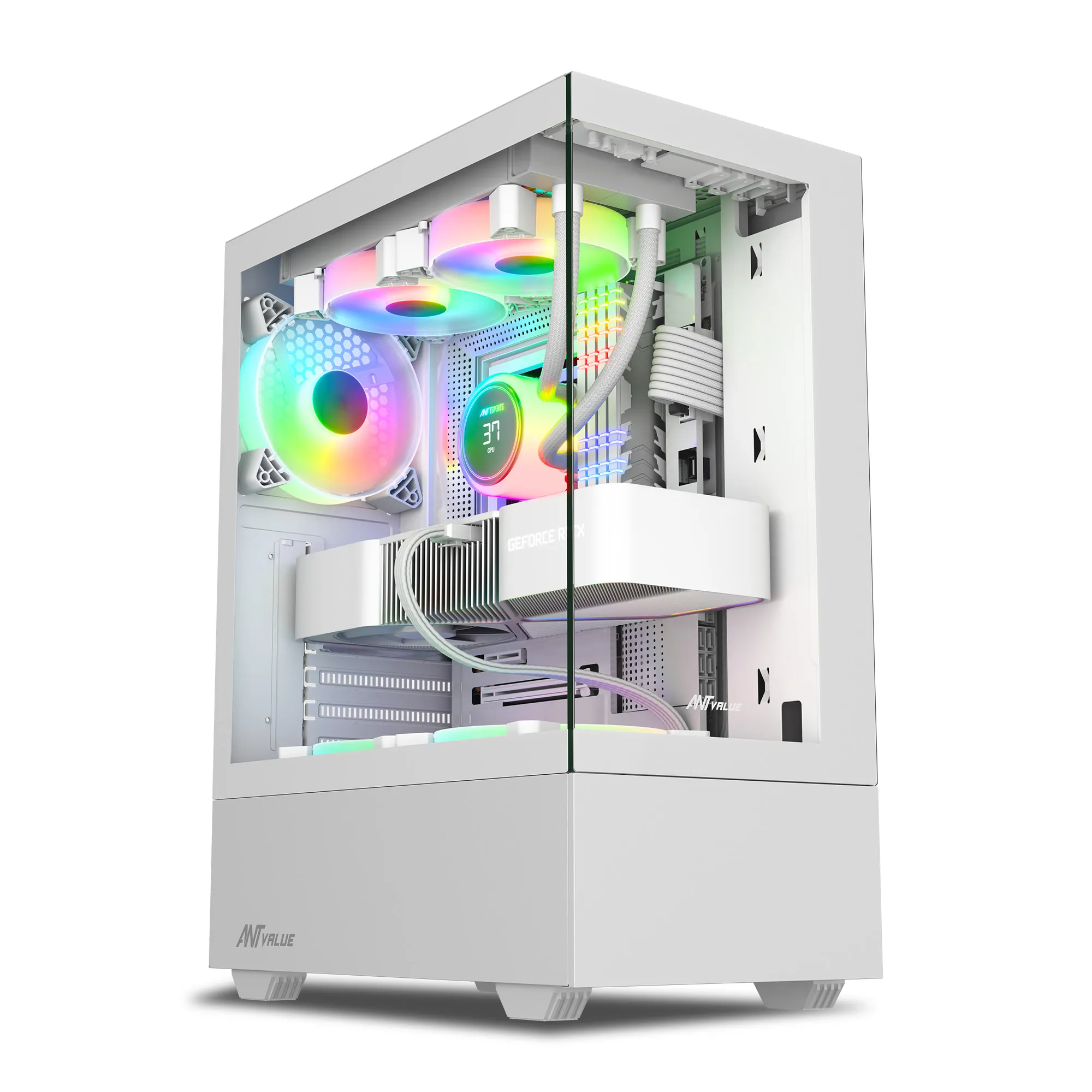 Ant Value Gaming Cabinet CV100 White view 3